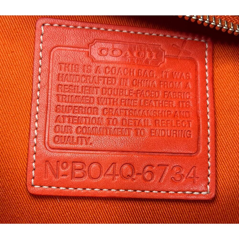 Vintage Coach 6734 Twill Garden Tote Bag & 3431 Twill Field Wristlet - Picture 14 of 15